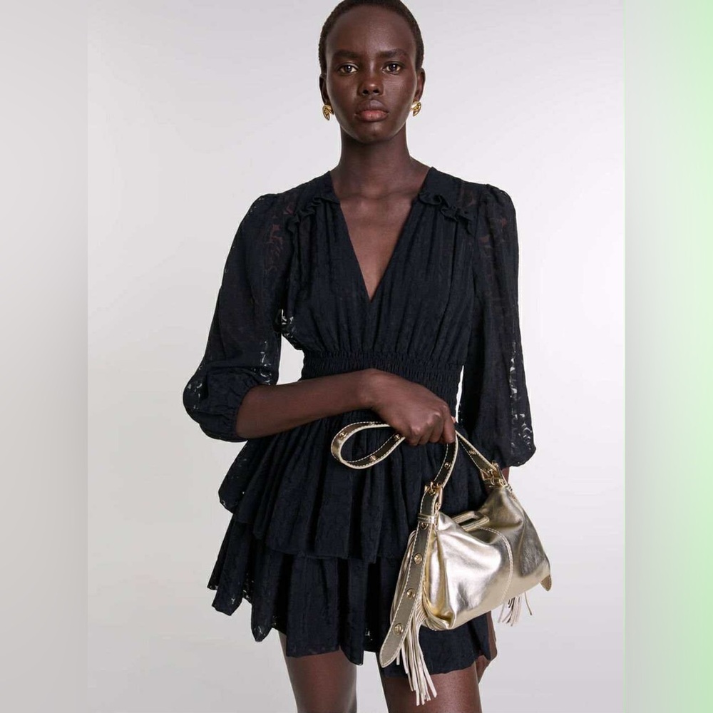 Maje Black Mini Dress